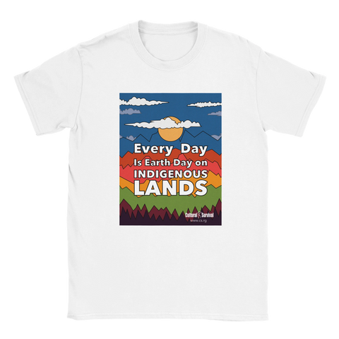 Classic Unisex Crewneck T-shirt | Every Day Is Earth Day On Indigenous Lands